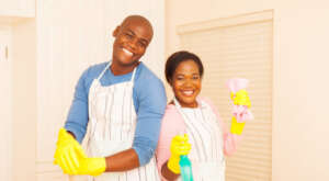 Comfort Couple Cleaning The House Together Shutterstock 318813995