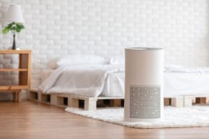 Indoor Air Purifier In Bedroom